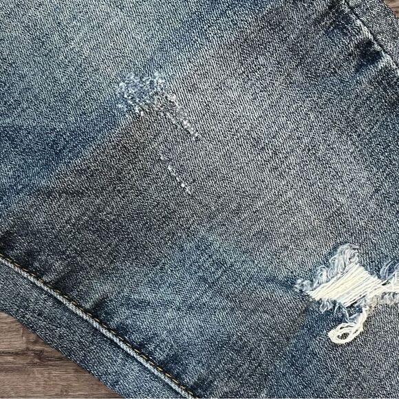 Pistola Jeans ladies Distressed Raw Hem Skinny Denim Blue Jeans Size 25 - Picture 6 of 13